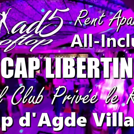 5 Cap Libertin Village Naturiste Апарт-отель Агд